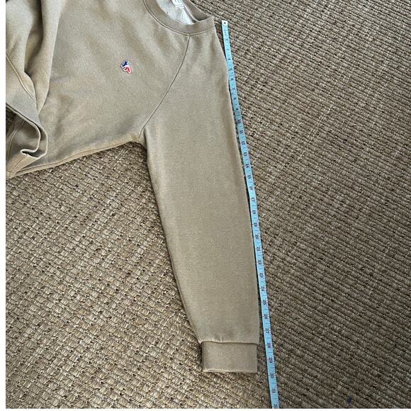 Maison Kitsuné Tricolor Fox Patch Sweatshirt Sand Size L - Picture 8 of 8